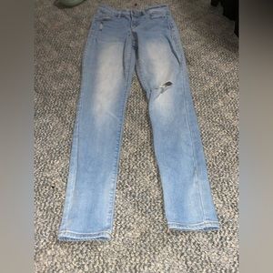 Old navy blue jeans